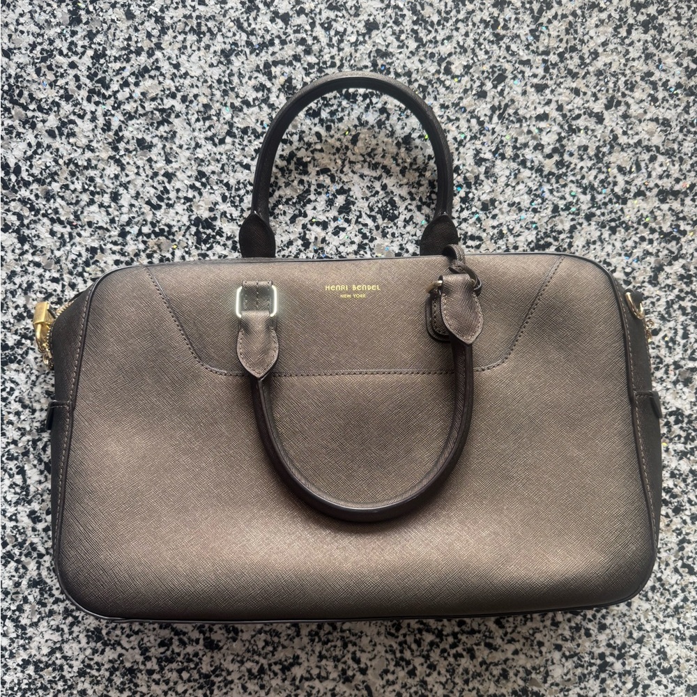 Henri Bendel West 57th Satchel  Saffiano Leather Crossbody Bag